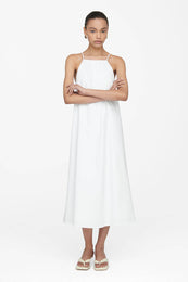ANINE BING Bree Dress - White - On Model Front