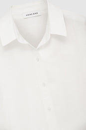 ANINE BING Bruni Shirt - White - Detail View