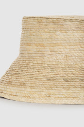 ANINE BING Cabana Bucket Hat - Natural - Detail View