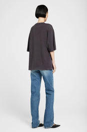 ANINE BING Caden Tee Rio De Janeiro - Washed Black