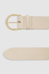 ANINE BING Chiara Belt - Beige - Second Detail View