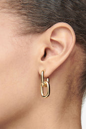 ANINE BING Chunky Link Drop Earrings - Gold
