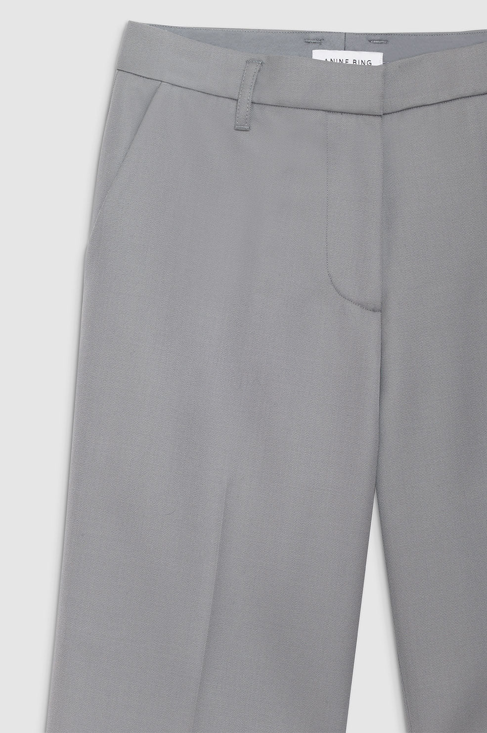 ANINE BING Classic Pant - Grey - Detail View