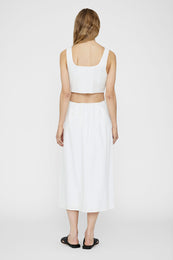 ANINE BING Dione Dress - White - On Model Back