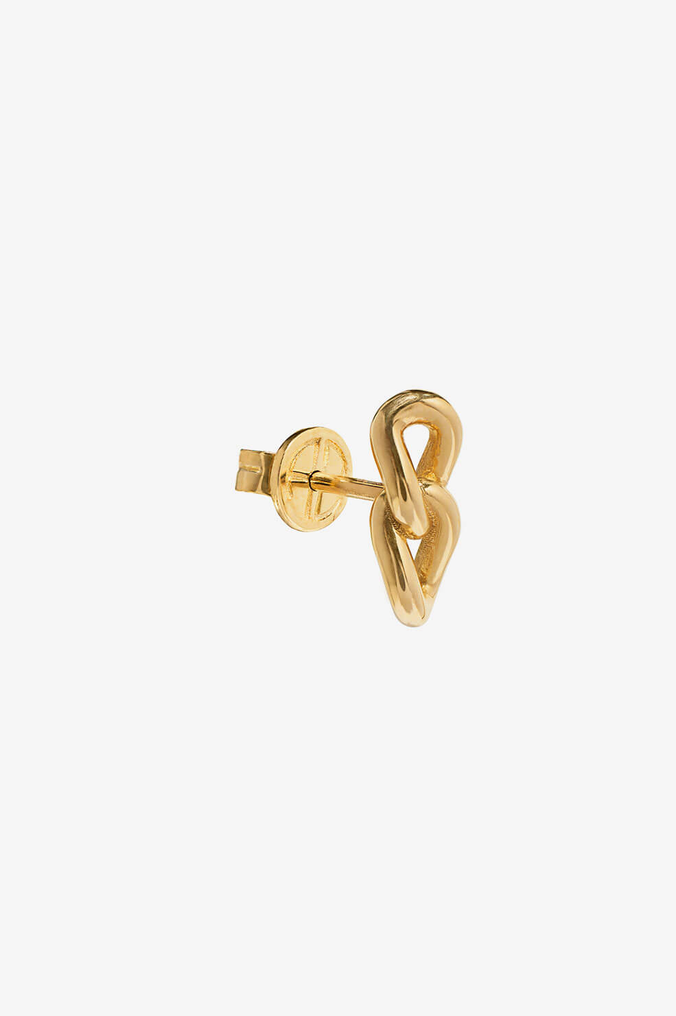 ANINE BING Mini Double Link Stud - Gold