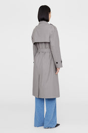 ANINE BING Finley Trench - Grey - On Model Back