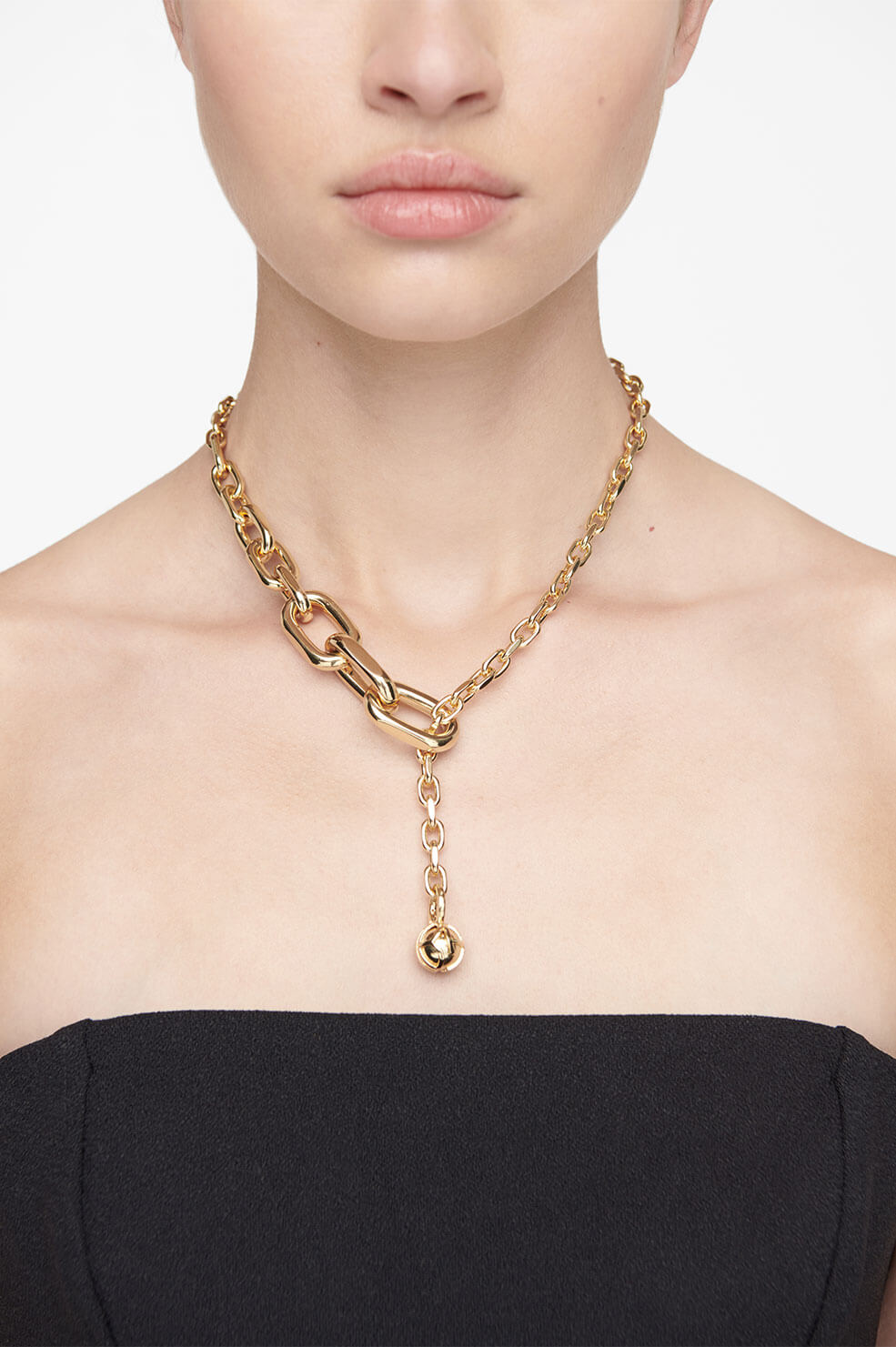 ANINE BING Gradual Chain Necklace - Gold