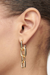 ANINE BING Gradual Link Earrings - Gold
