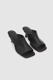 ANINE BING Hoxton Mules - Black - Front Pair View