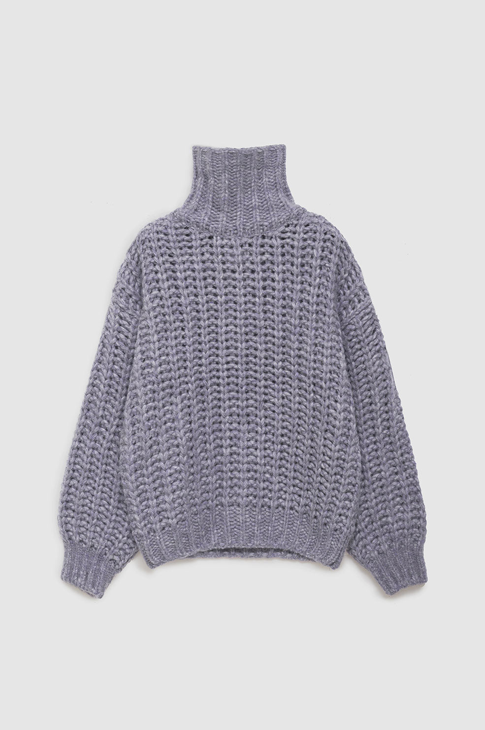 ANINE BING Iris Sweater - Ash Violet - Front View