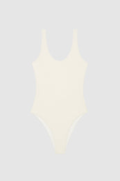 ANINE BING Jace One Piece - Cream - Front View