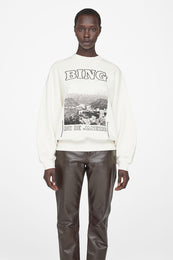 ANINE BING Jaci Sweatshirt Rio De Janeiro - Cream