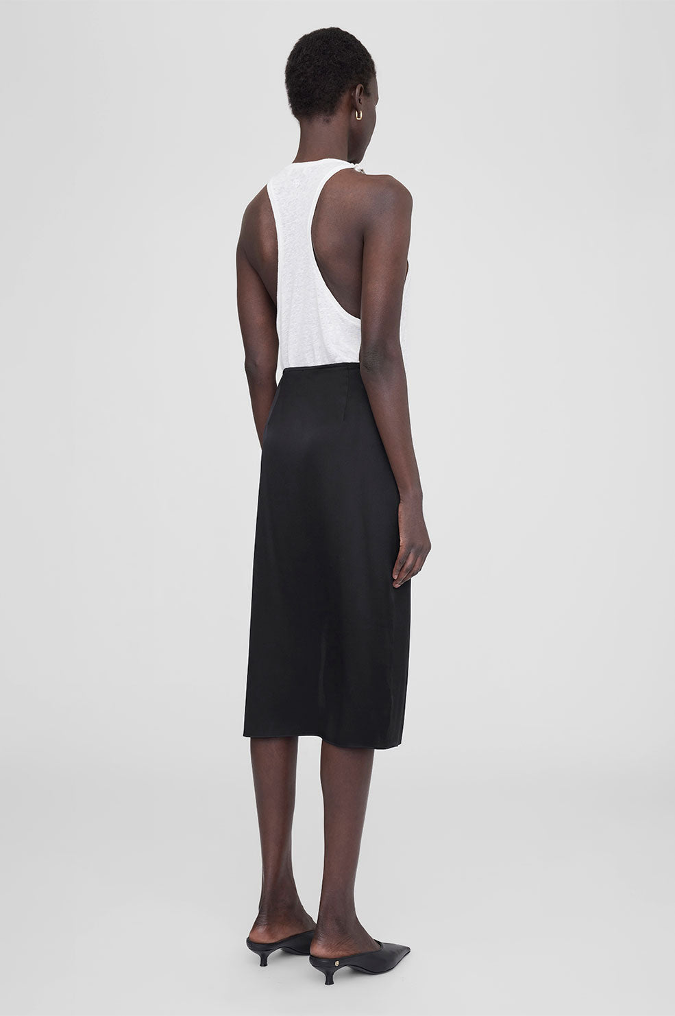 ANINE BING Jolin Skirt - Black - On Model Back