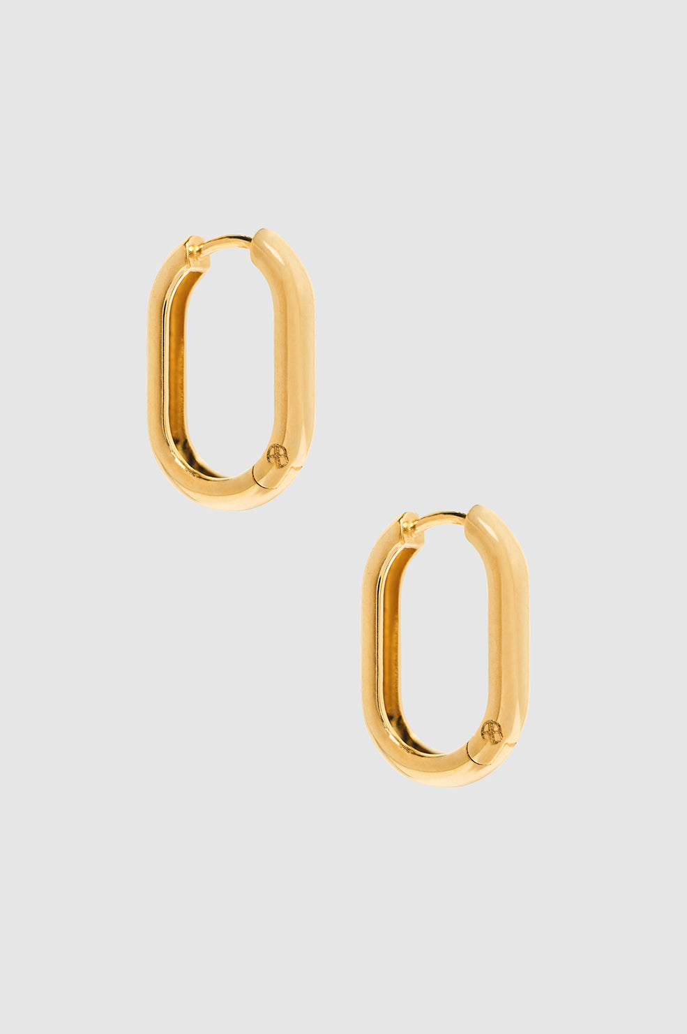 Link Hoop Earrings - 14k Gold