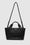 ANINE BING Maya Tote - Black Oversized Embossed - Full View with Strap
