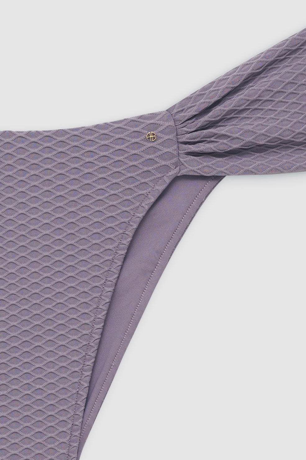ANINE BING Naya Bikini Bottom - Violet - Detail View