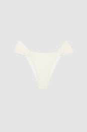 ANINE BING Naya Bikini Bottom - Cream - Front View