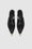 ANINE BING Nina Heels With Metal Toe Cap - Black - Top Pair View