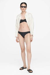 ANINE BING Riza Bikini Bottom - Black - On Model Front