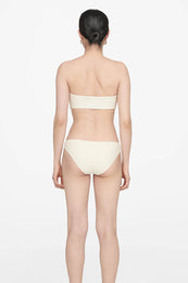 ANINE BING Riza Bikini Bottom - Cream - On Model Back