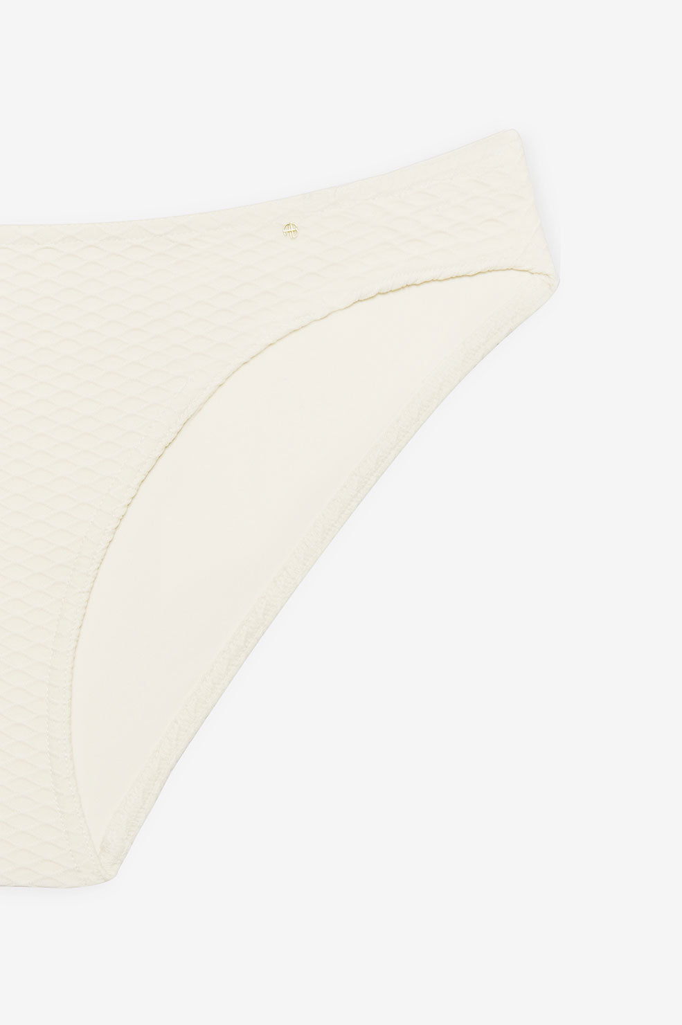 ANINE BING Riza Bikini Bottom - Cream - Detail View