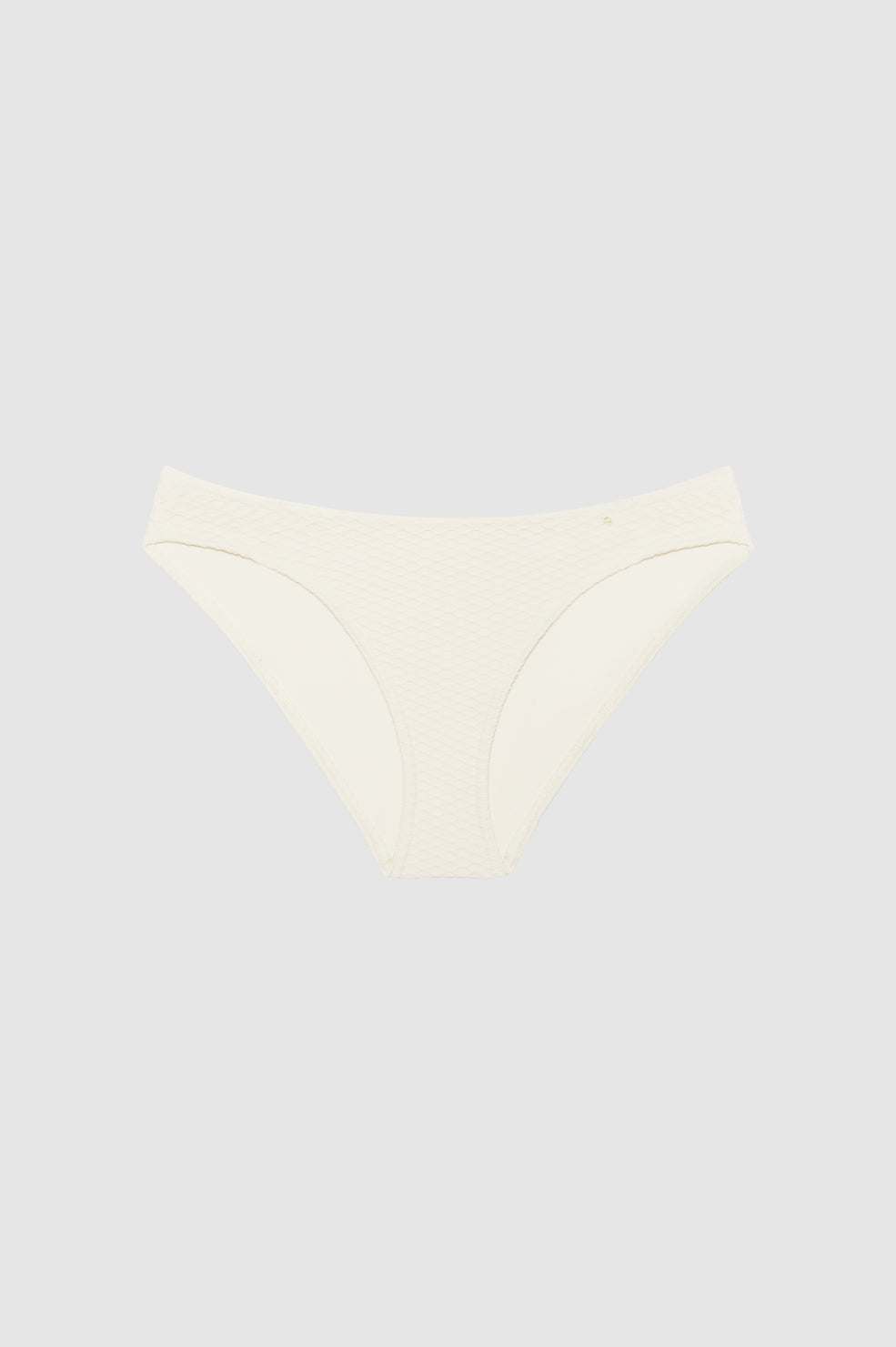 ANINE BING Riza Bikini Bottom - Cream - Front View