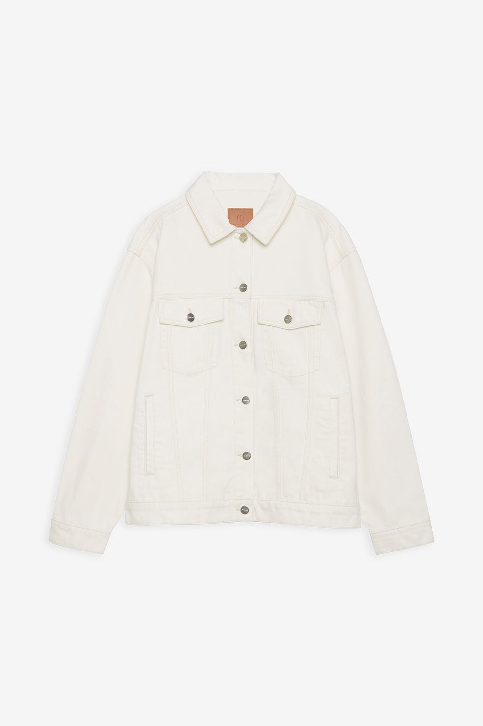 ANINE BING Rory Jacket - Ecru White - Front View