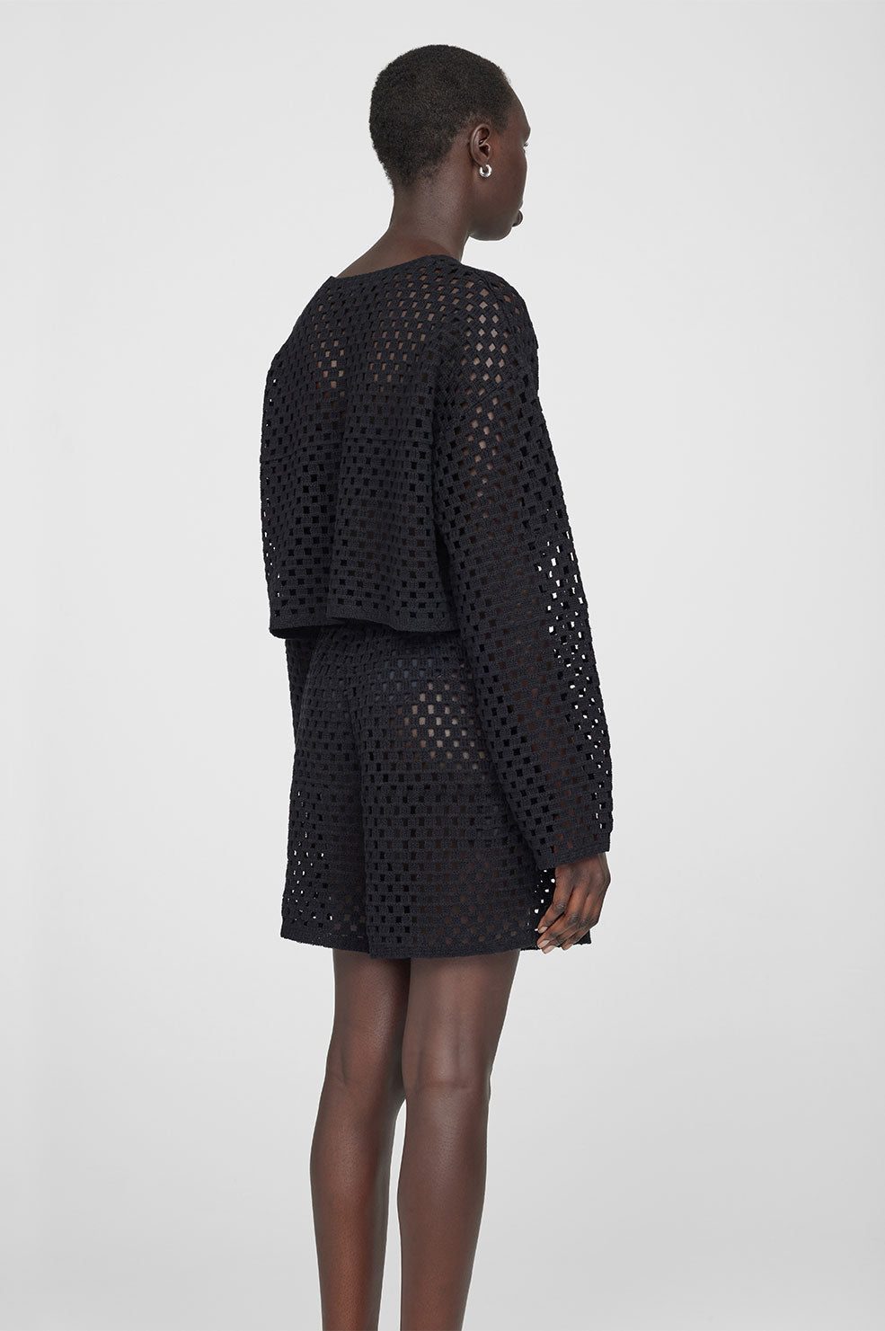 ANINE BING Rubin Sweater - Black - On Model Back