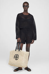 ANINE BING Rubin Sweater - Black - On Model Front