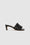 ANINE BING Skyler Sandals - Black - Side Single view