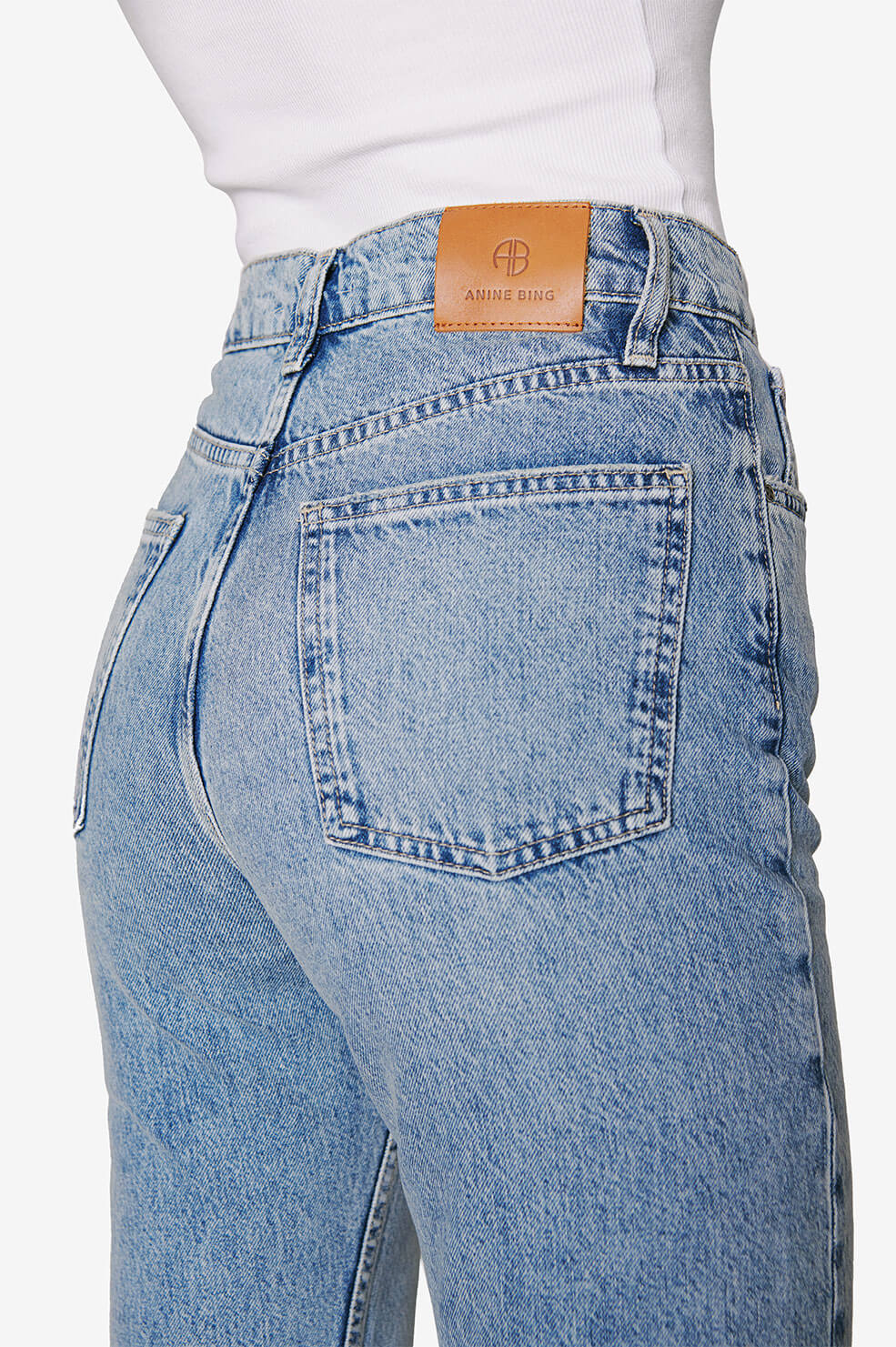 ANINE BING Sonya Jean - Washed Blue