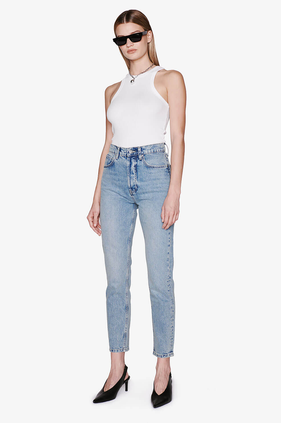 ANINE BING Sonya Jean - Washed Blue