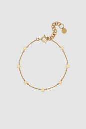 ANINE BING Star Charm Bracelet - Gold - Front View