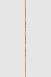 ANINE BING Star Charm Bracelet - Gold - Detail View