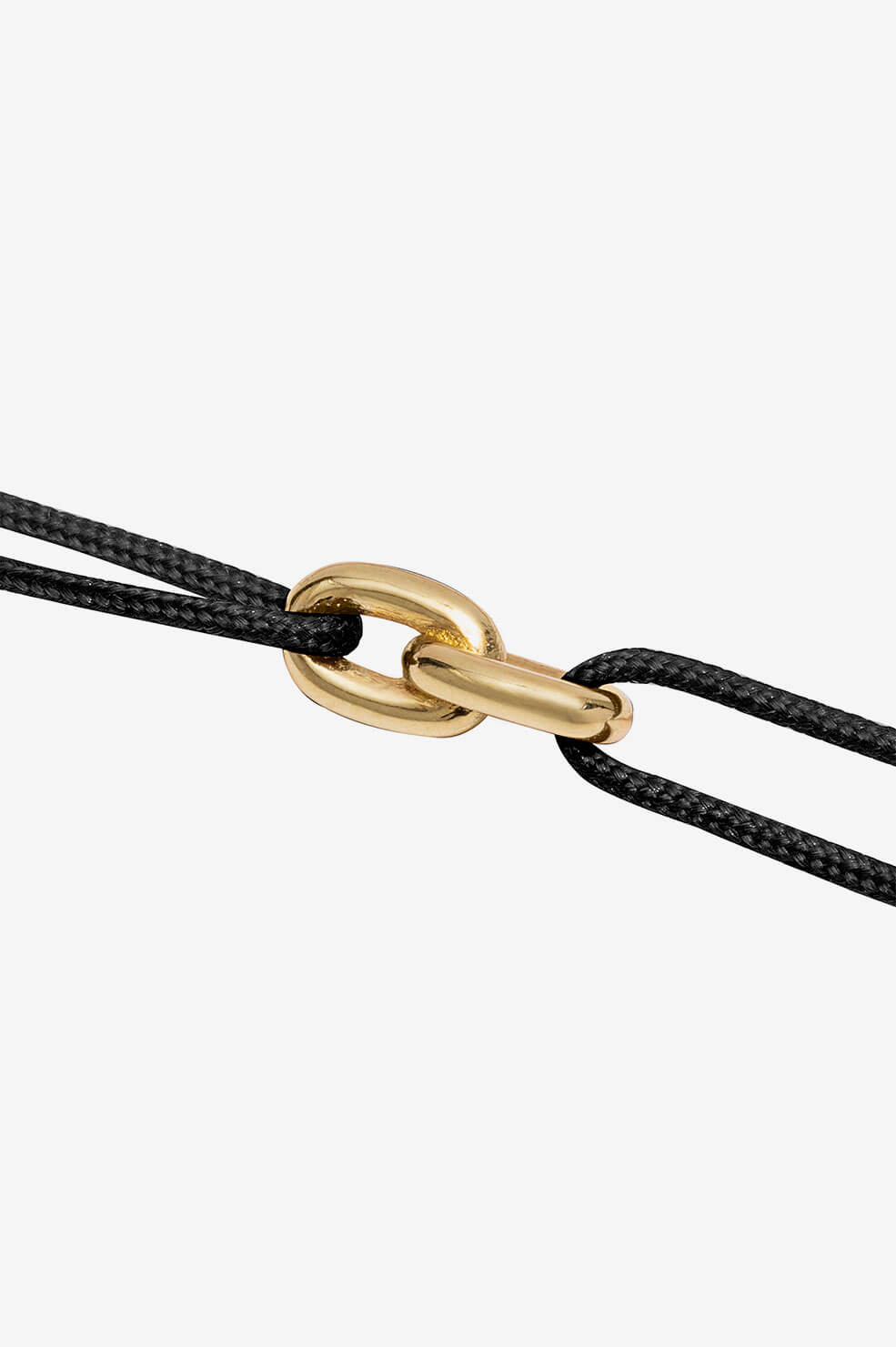 ANINE BING String Link Bracelet - Gold And Black