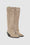 ANINE BING Tall Tania Boots - Ash Grey Suede - Side Pair View