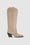 ANINE BING Tall Tania Boots - Ash Grey Suede - Side Single View