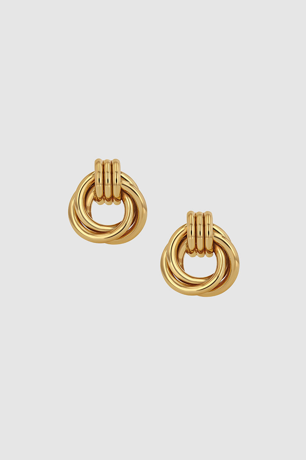 Triple Knot Earrings - Gold