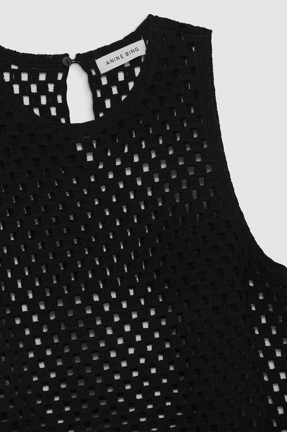 ANINE BING Veronica Dress - Black - Detail View