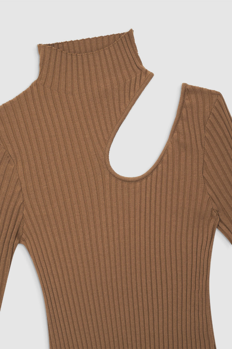 ANINE BING Victoria Dress - Camel - Detail View