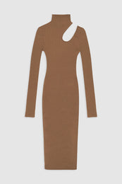 ANINE BING Victoria Dress - Camel - Front View