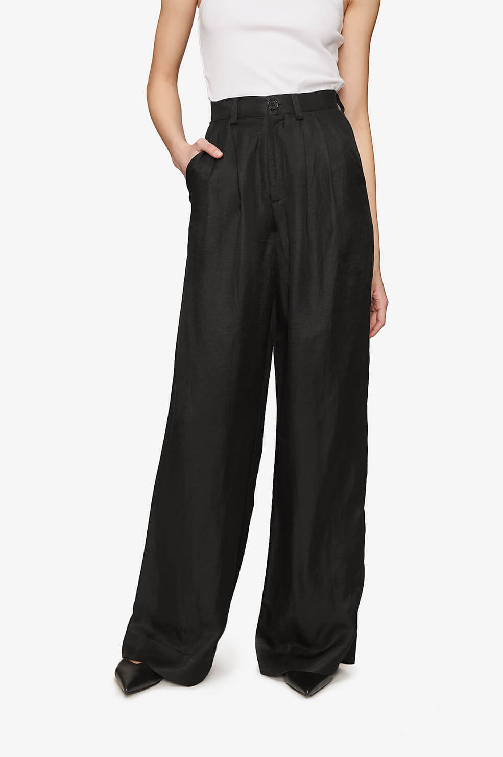 ANINE BING Carla Pant - Black