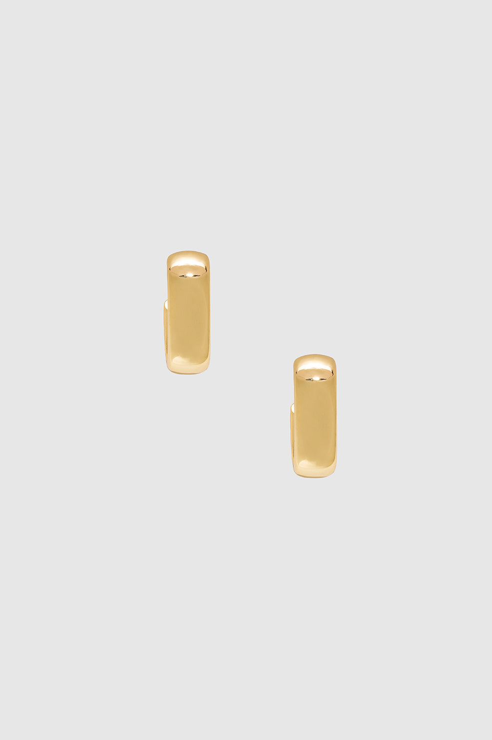 ANINE BING Chunky Hoop Earrings - Gold - Straight View