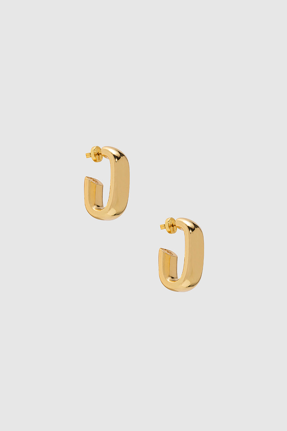 Chunky Hoop Earrings - Gold