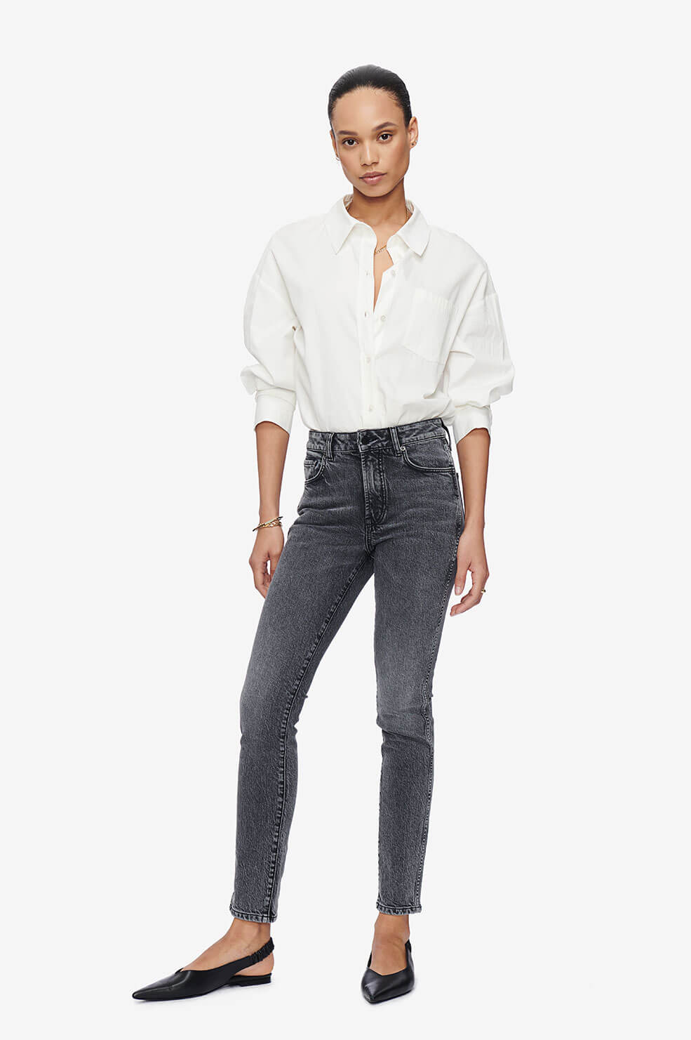 ANINE BING Jagger Jean - Ash Grey