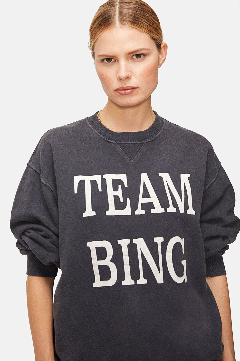 ANINE BING Team Bing Pullover - On Model Front